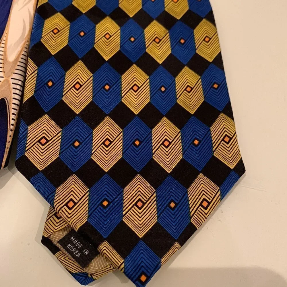 Pair of Hand Made 100% Silk Ties